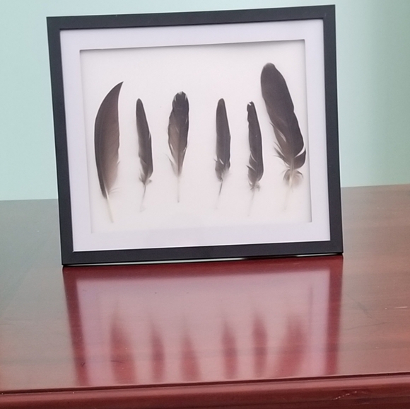 Featherwork Framed 8×10 Wall & Sitting Art/Decor Hang or Stand - Picture 8 of 8